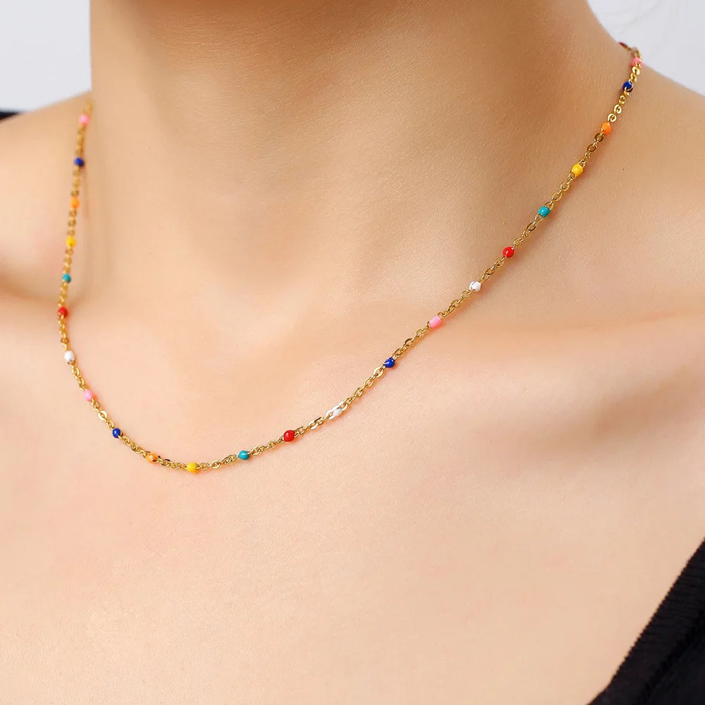 Luna Color Drop Necklace