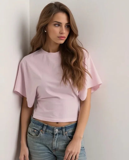 Naya – Solid Cropped T-Shirt